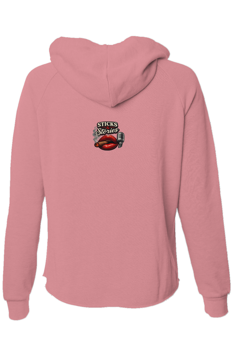Womens Lightweight Wash Zip Hoodie