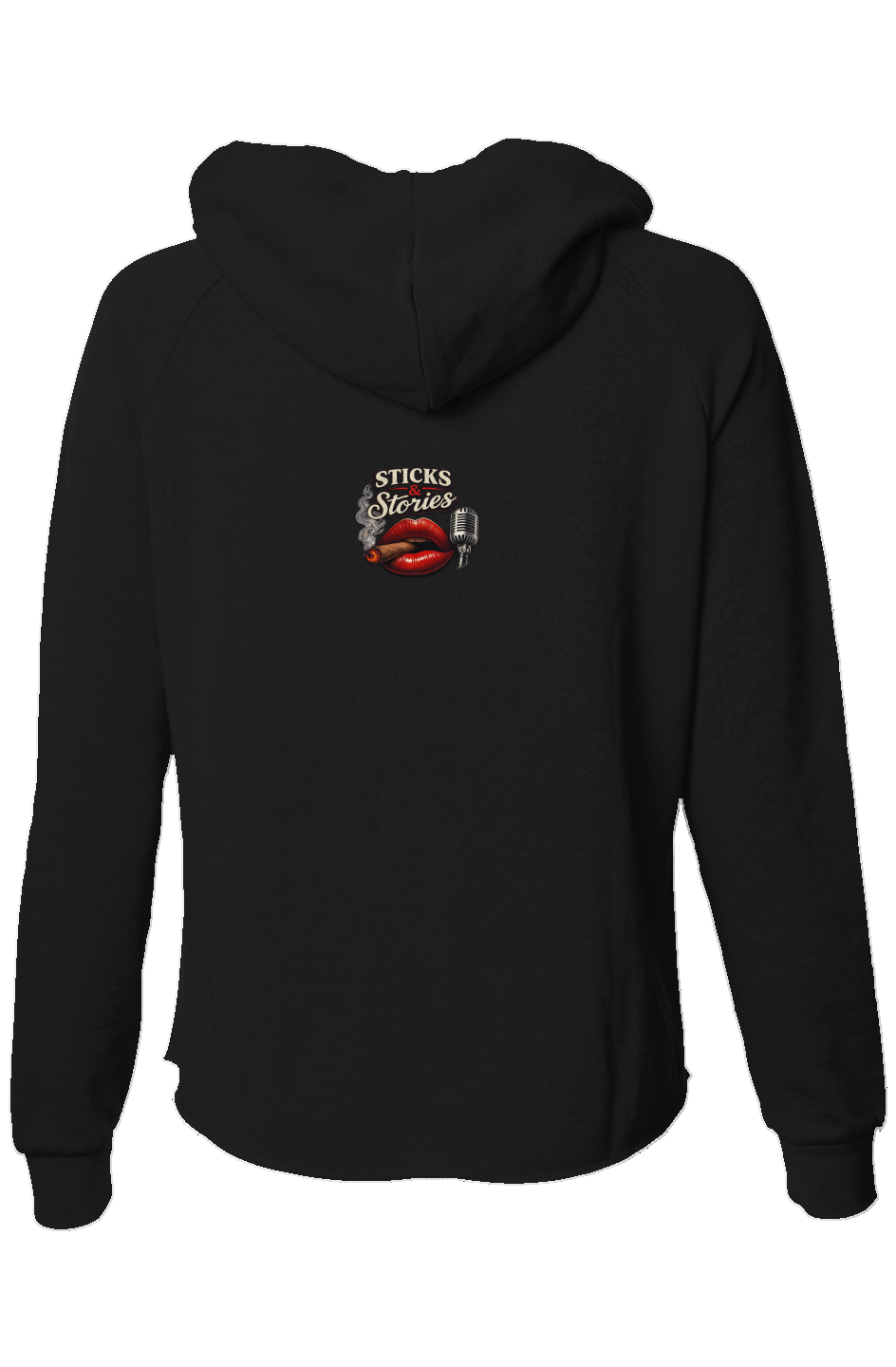 Womens Lightweight Wash Zip Hoodie