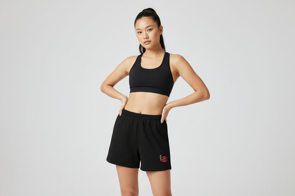 Womens Cutoff Fleece Shorts